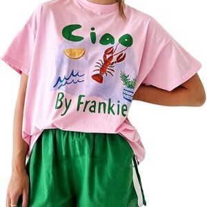 By Frankie Pink Graphic Tee